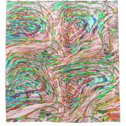 Sturm verdrehter Gleise Duschvorhang (Vorderseite)