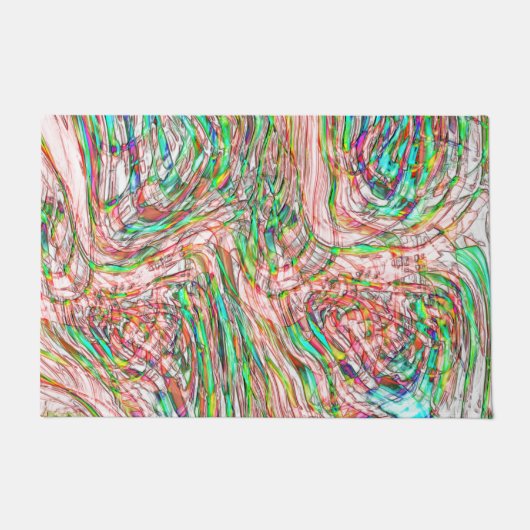 Sturm verdrehter Gleise Fußmatte (Vorderseite)