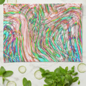 Sturm verdrehter Gleise Geschirrtuch (Gefaltet)