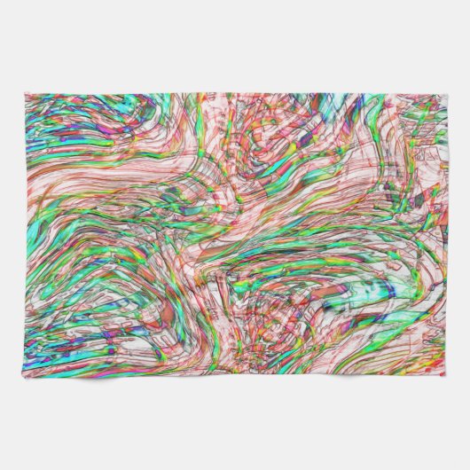 Sturm verdrehter Gleise Geschirrtuch (Horizontal)