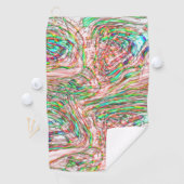 Sturm verdrehter Gleise Golfhandtuch (Insitu)