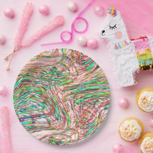 Sturm von verworrenen Gleisen Pappteller (Party)