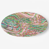 Sturm von verworrenen Gleisen Pappteller (Schrägansicht)