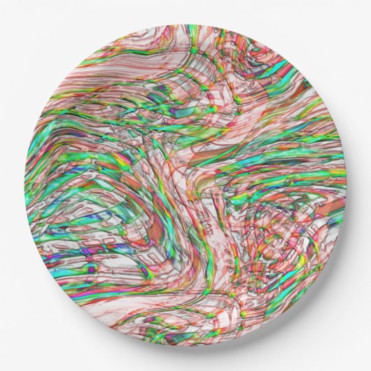 Sturm von verworrenen Gleisen Pappteller (Vorderseite)