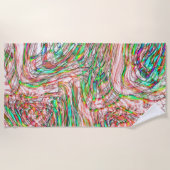 Sturm von verworrenen Gleisen Strandtuch (Vorderseite)