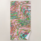 Sturm von verworrenen Gleisen Strandtuch (Vorderseite)