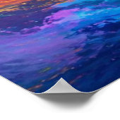 Sturm vor dem Schmetterling Regenbogen Der Farben Poster (Ecke)