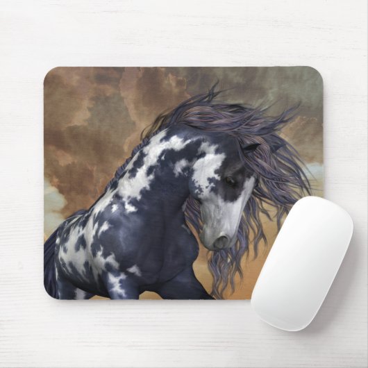 Sturm .. Wildes Pferd Mousepad (Mit Mouse)