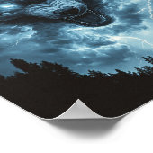 Sturm Wolf Geist Poster (Ecke)