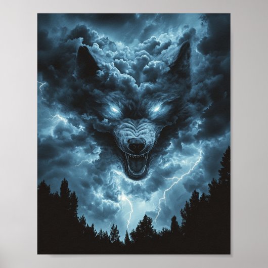Sturm Wolf Geist Poster (Vorne)