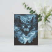 Sturm Wolf Geist Postkarte (Stehend Vorderseite)