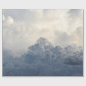 Sturm-Wolken-himmlische weiße Wolken im Himmel Geschenkpapier (Flach)