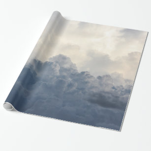 Sturm-Wolken-himmlische weiße Wolken im Himmel Geschenkpapier