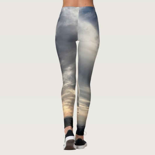 Sturm-Wolken Leggings (Rückseite)