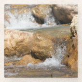 Sturmbach im Frühling Glasuntersetzer (Vorderseite)