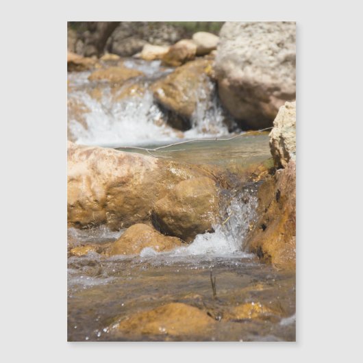 Sturmbach im Frühling Magnetkarte (Vorderseite)