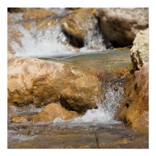 Sturmbach im Frühling Poster