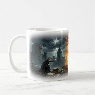 Sturmbeleuchtetes Königreich der aufsteigenden Tap Kaffeetasse