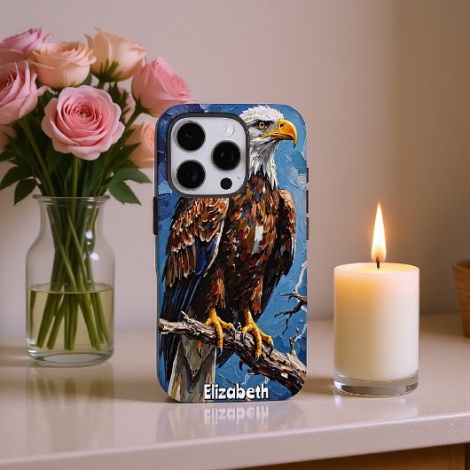 Sturmbeobachtung: Adler am Rande der Barren Case-Mate iPhone Hülle