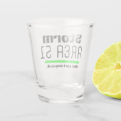 Sturmbereich 51 Sie können uns nicht alle Veransta Schnapsglas (Rückseite)