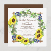 Sturmblüten Blumen Brautparty Einladung (Vorne/Hinten)