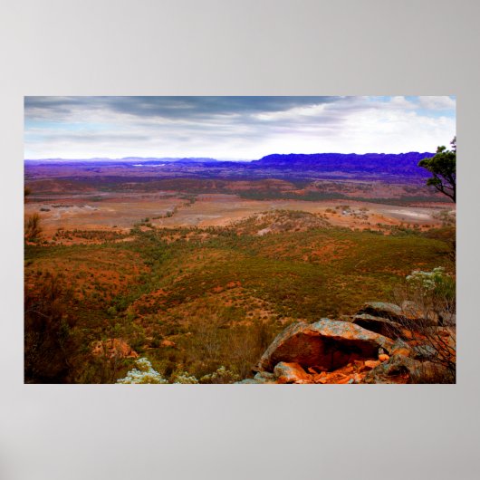 Sturmbrauen in den Flinders Ranges Poster (Vorne)