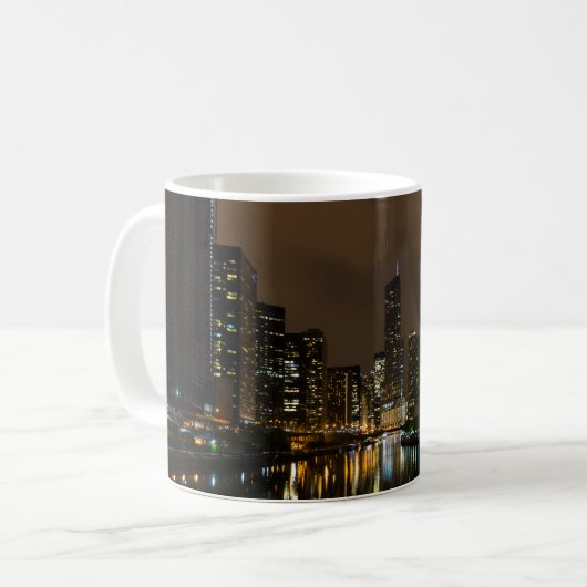 Sturmbrauen über Chicago Coffee Tasse (Vorderseite Links)
