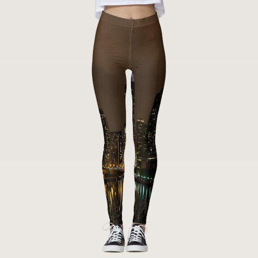 Sturmbrauen über Chicago Leggings (Vorderseite)