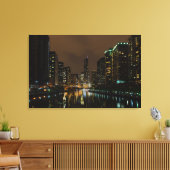Sturmbrauen über Chicago Leinwanddruck (Insitu (Wohnzimmer))
