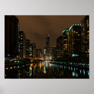 Sturmbrauen über Chicago Poster