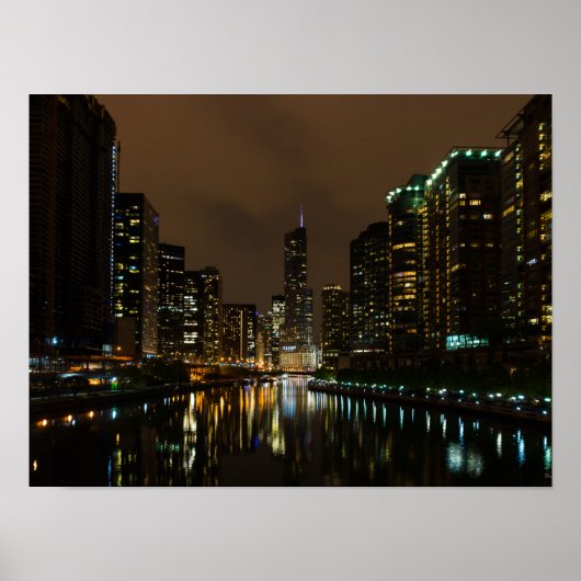 Sturmbrauen über Chicago Poster (Vorne)