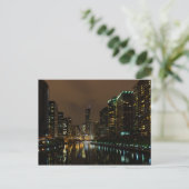 Sturmbrauen über Chicago Postkarte (Stehend Vorderseite)