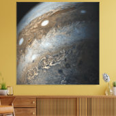 Stürme auf dem Jupiter von Juno Cam (2017) Leinwanddruck (Insitu (Wohnzimmer))