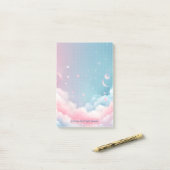 Stürme halten nicht ewig - Pastel Sky Post-it Klebezettel (Auf Schreibtisch)