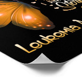 Stürme Leukämie: Die Schmetterlingsblume Poster (Ecke)