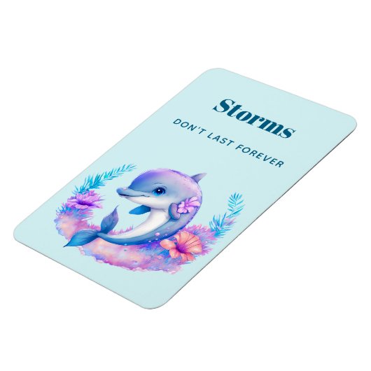 Stürme Nicht das letzte Sprichwort mit einem Niedl Magnet (Linke Seite)