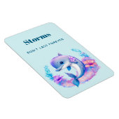 Stürme Nicht das letzte Sprichwort mit einem Niedl Magnet (Rechte Seite)