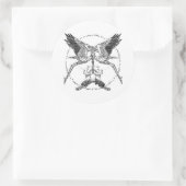 Stürme und Satyrer Runder Aufkleber (Tasche)