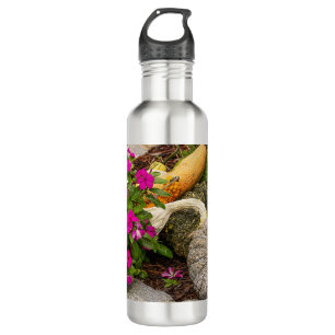 Stürme und Ungeduldige Blume im Garten Edelstahlflasche