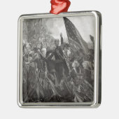 Stürmen des steinigen Punktes, im Juli 1779 Silbernes Ornament (Links)