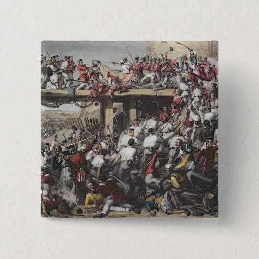 Stürmen von Delhi Button (Vorderseite)