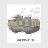 Sturmfahrzeug (AAV) AAVP7A1 Aufkleber (Blatt)