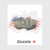 Sturmfahrzeug (AAV) AAVP7A1 Aufkleber (Blatt)