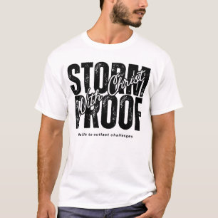 Sturmfest - Bibelvers Jesus Weiß T-Shirt