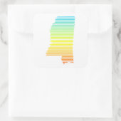 Sturmflug Quadratischer Aufkleber (Tasche)