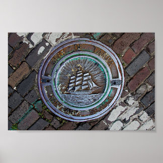 Sturmflut der Stadt Tampa Poster