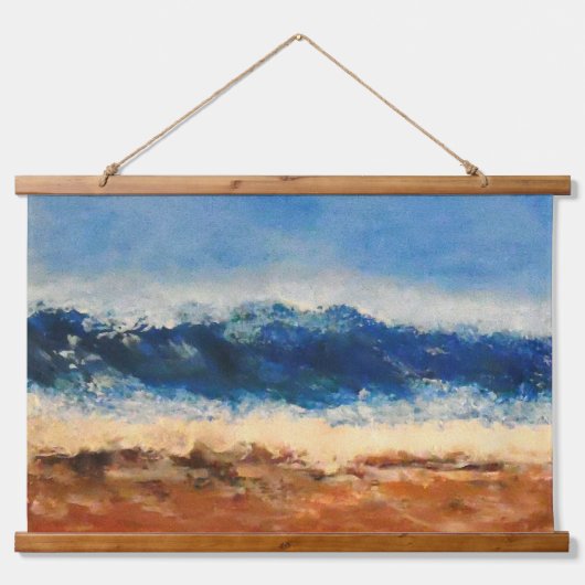 Sturmflut Wandteppich Mit Holzrahmen (Vorderseite)