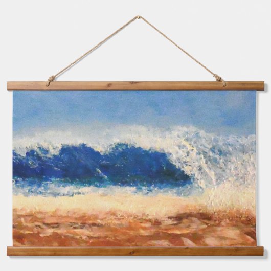 Sturmflut Wandteppich Mit Holzrahmen (Vorderseite 3)