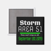 Sturmgebiet 51 September 2019 Magnet (Vorderseite/Rückseite)