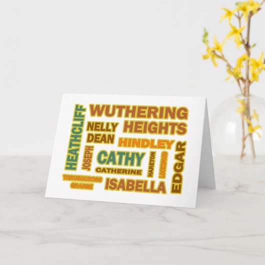 Sturmhöhe-Charaktere Karte (Gelbe Blume)